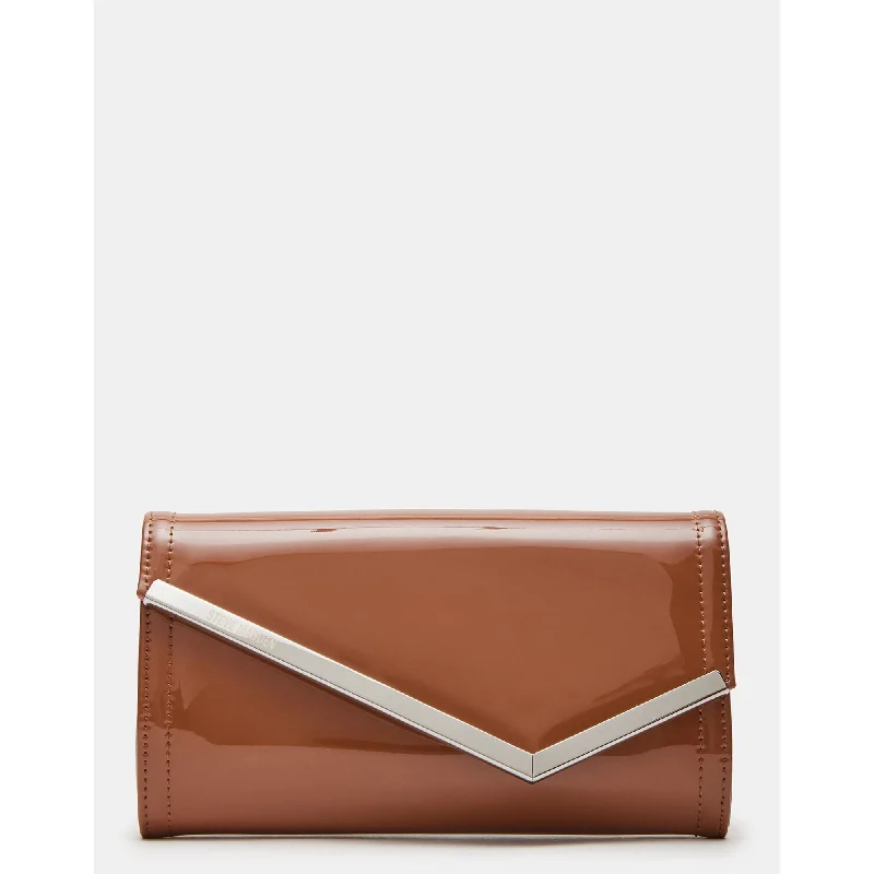 Bags For Personalized Gifts Clutchd Bag Tan Patent
